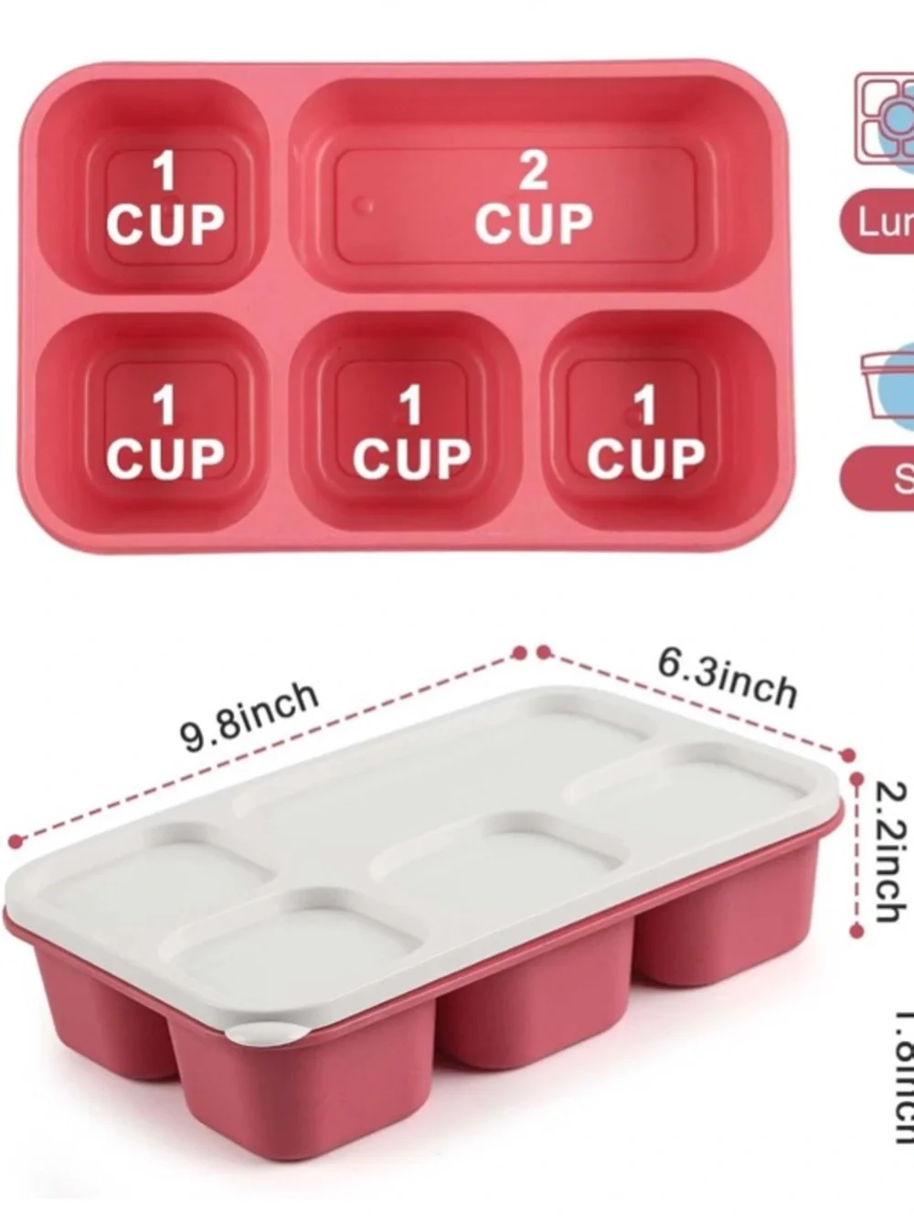 Vintage 4PK Bento Box Tupperware